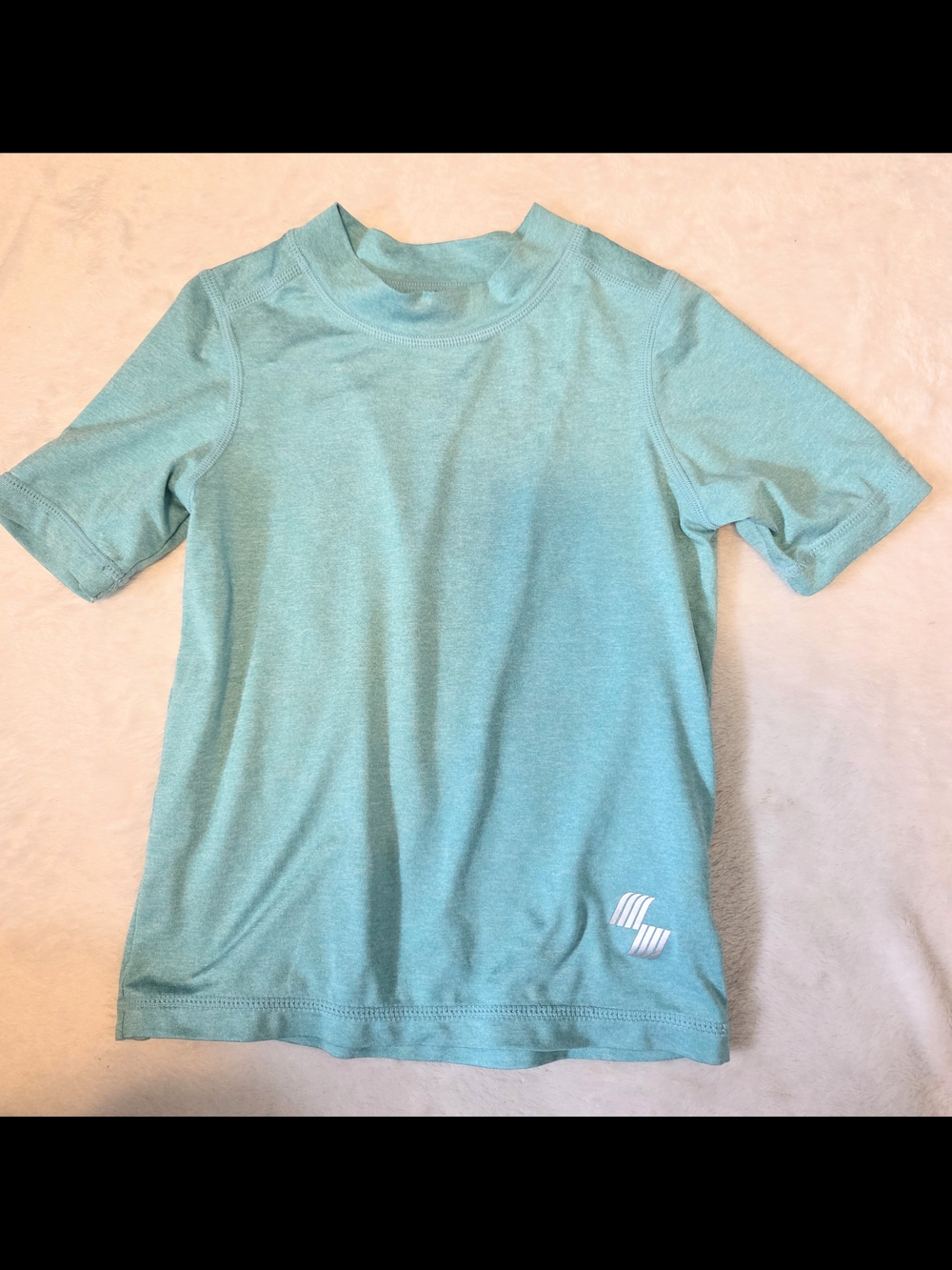 The Children's Place Teal Short Sleeve Tee Rash Guard 5T UPF 50+